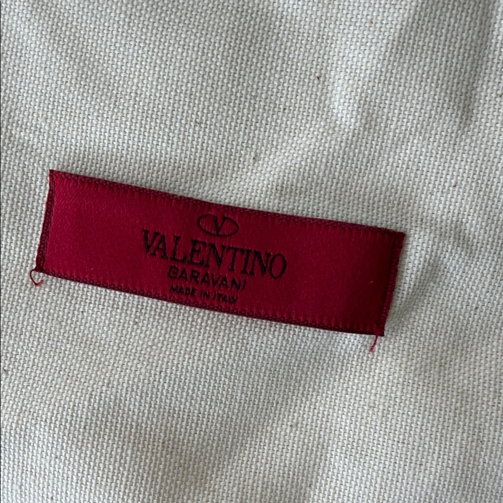 Valentino Garavani Canvas Drawstring Pouch 14 x 9 inches - Picture 2 of 6